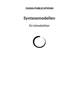 cover image of Syntesemodellen